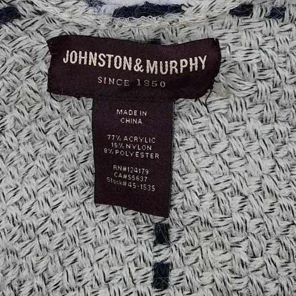 Johnston & Murphy Soft Gray Knit Wrap - 50' x 60' - Picture 2 of 2